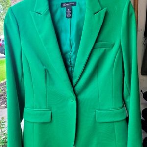 INC green blazer size medium